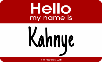 Hello my name is Kahnye png download