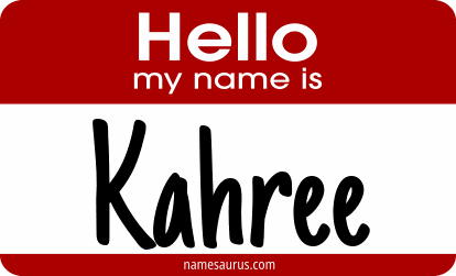 Hello my name is Kahree png download