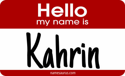 Hello my name is Kahrin png download