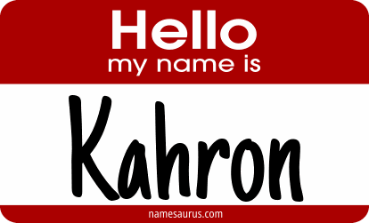 Hello my name is Kahron png download