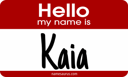 Hello my name is Kaia png download