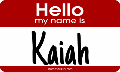 Hello my name is Kaiah png download