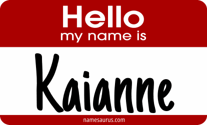 Hello my name is Kaianne png download