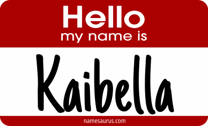 Hello my name is Kaibella png download