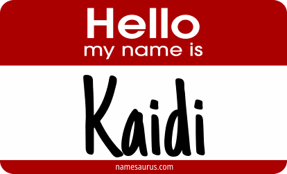 Hello my name is Kaidi png download