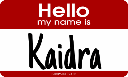 Hello my name is Kaidra png download