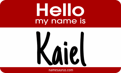 Hello my name is Kaiel png download