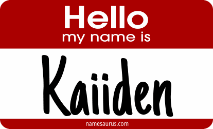 Hello my name is Kaiiden png download