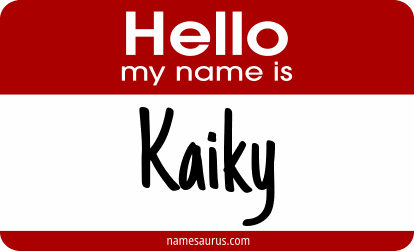 Hello my name is Kaiky png download
