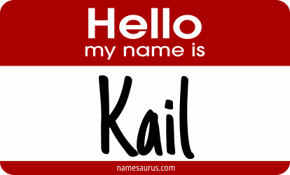 Hello my name is Kail png download