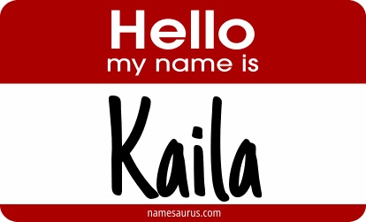 Hello my name is Kaila png download
