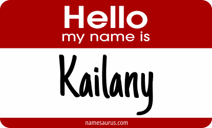 Hello my name is Kailany png download