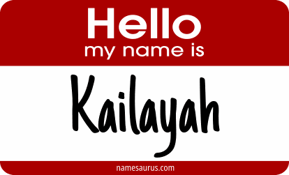 Hello my name is Kailayah png download