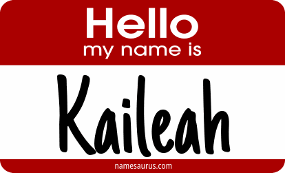 Hello my name is Kaileah png download