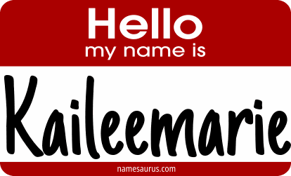 Hello my name is Kaileemarie png download