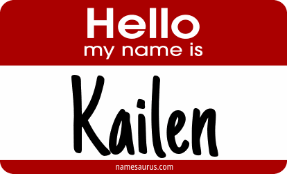 Hello my name is Kailen png download