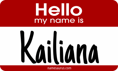 Hello my name is Kailiana png download