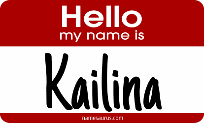 Hello my name is Kailina png download