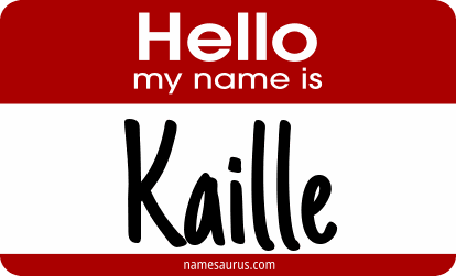 Hello my name is Kaille png download