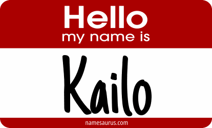 Hello my name is Kailo png download