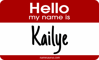 Hello my name is Kailye png download