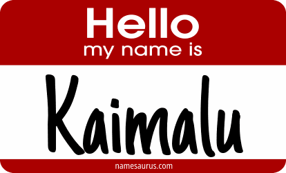 Hello my name is Kaimalu png download