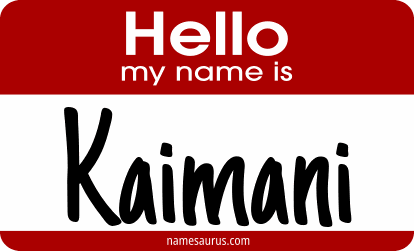 Hello my name is Kaimani png download