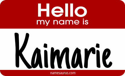 Hello my name is Kaimarie png download