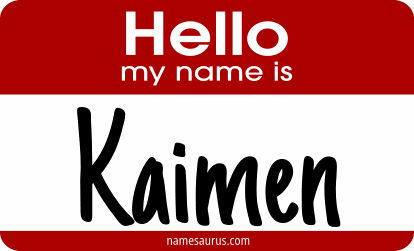 Hello my name is Kaimen png download