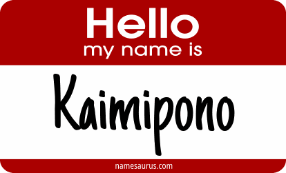 Hello my name is Kaimipono png download