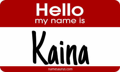 Hello my name is Kaina png download