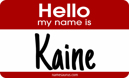 Hello my name is Kaine png download
