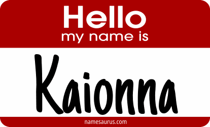 Hello my name is Kaionna png download