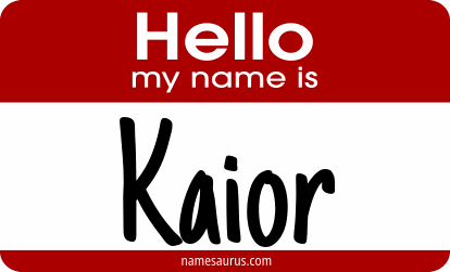 Hello my name is Kaior png download