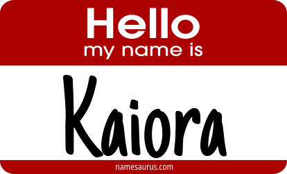 Hello my name is Kaiora png download