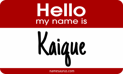 Hello my name is Kaique png download