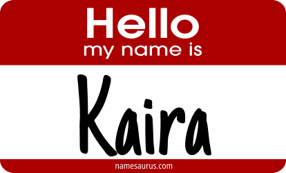 Hello my name is Kaira png download