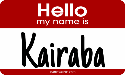 Hello my name is Kairaba png download
