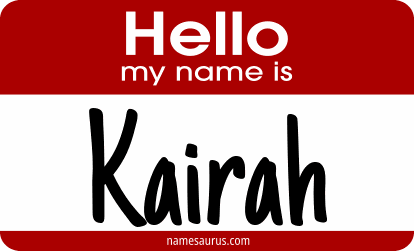 Hello my name is Kairah png download