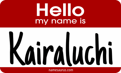 Hello my name is Kairaluchi png download