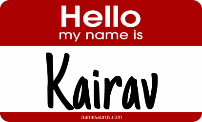 Hello my name is Kairav png download