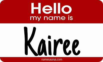 Hello my name is Kairee png download