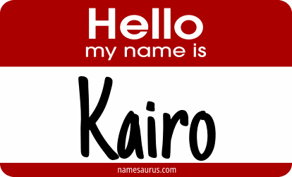 Hello my name is Kairo png download