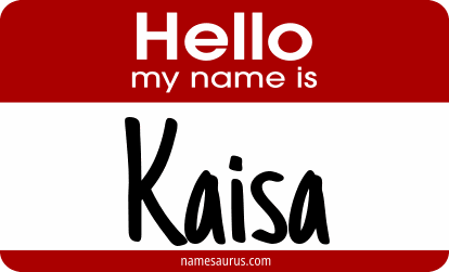 Hello my name is Kaisa png download