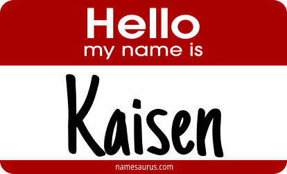 Hello my name is Kaisen png download