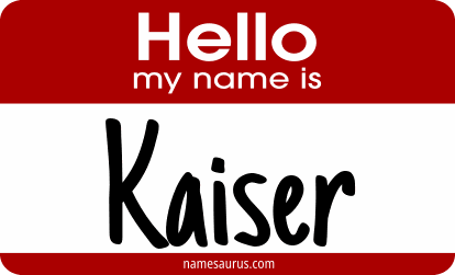 Hello my name is Kaiser png download
