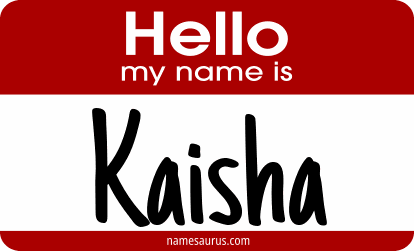 Hello my name is Kaisha png download