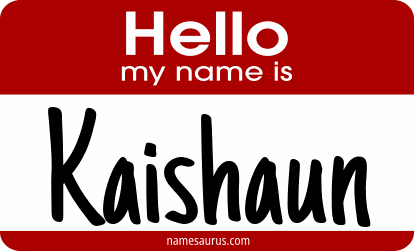 Hello my name is Kaishaun png download