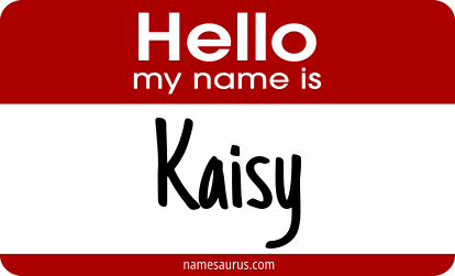 Hello my name is Kaisy png download