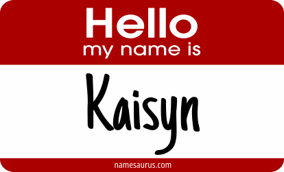Hello my name is Kaisyn png download